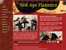 Tablet Screenshot of newageflamenco.com
